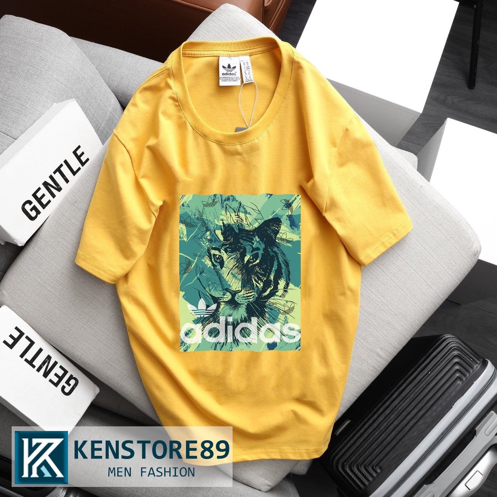 Áo thun nam cổ tròn AD CON CỌP ngắn tay cotton 100% KENSTORE89 ATK007