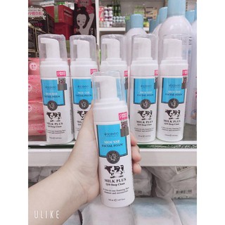 Sữa Rửa Mặt Trắng Da Sữa Bò Tươi Beauty Buffet Scentio Milk Plus Whitening Facial Foam Q10