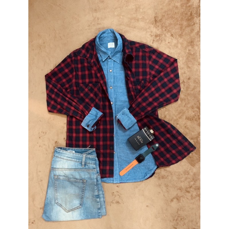 Áo Sơ mi flannel caro 2hand, Áo Sơ Mi Ca rô - Sơ mi Caro chọn Size, chọn Màu | BigBuy360 - bigbuy360.vn