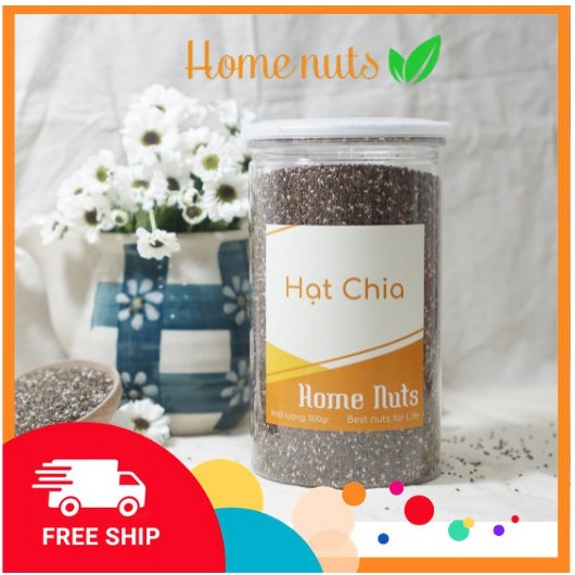 Hạt Chia Đen Organic nhập khẩu Úc Home Nuts - Lọ 500gram