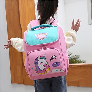 Balo dáng hộp Pony CHỐNG GÙ LƯNG cho bé