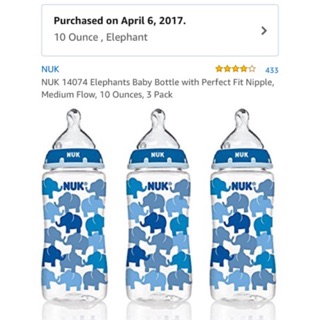 bình sữa cổ rộng Nuk 300ml ( 4 mẫu )