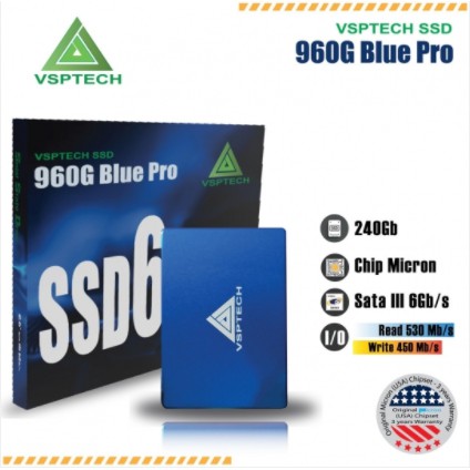 Ổ Cứng SSD VSPTECH 240GB 960g Blue