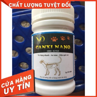Canxi nano chó mèo cho chó bầu phục hồi bị hạ bàn tai cụp (150viên/lọ)
