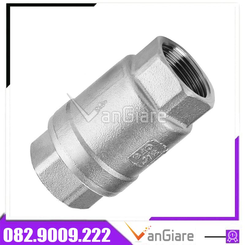 Van 1 chiều lò xo inox, Van nước 1 chiều phi 42 49 60, luppe inox 304