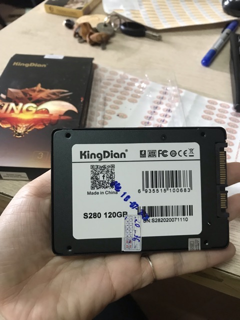 ssd kingdian 120g hàng vỏ sắt BH36 tháng