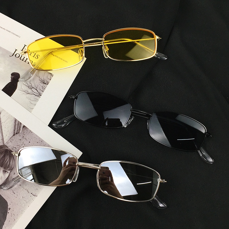 Kính Mát Gọng Vuông Nhỏ Phong Cách Harajuku Hàn Quốc Thời Trang Cho Nữ