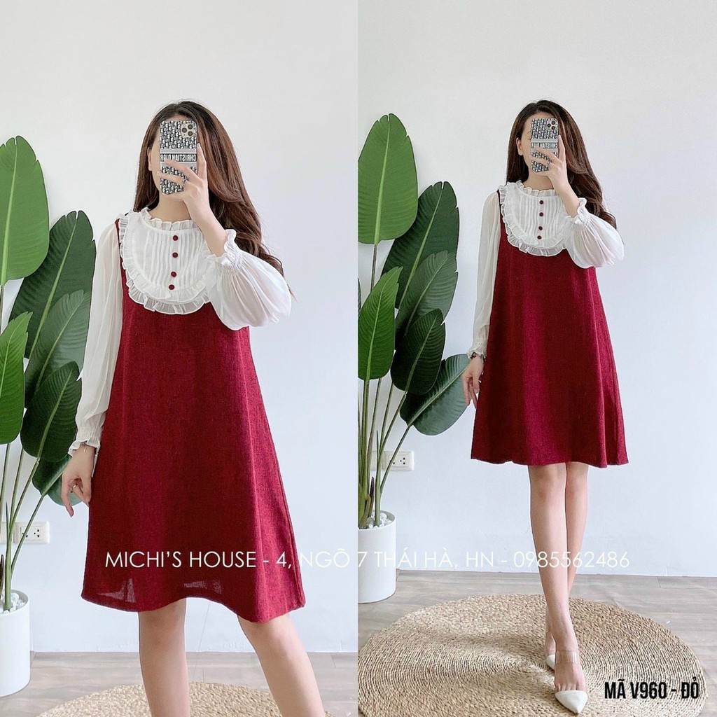 [xả kho] váy bầu cao cấp cực sang chảnhchất lụa nhung siêu siêu mátfrom rộngfree size 43~67kg