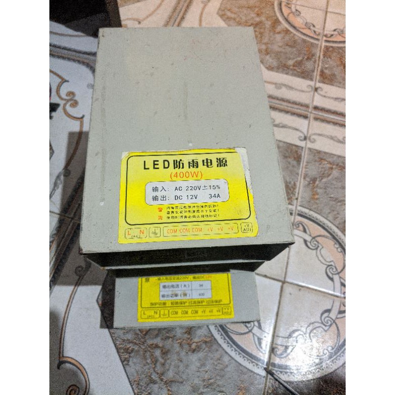 NGUỒN 12V 34A 400W NGOÀI TRỜI CŨ ( Bảo hành 1 tháng)