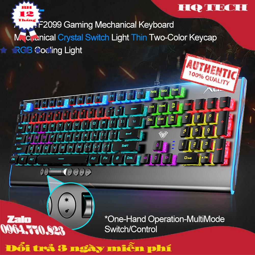 BÀN PHÍM CƠ AULA F2099 LED (BLUE SWITCH)