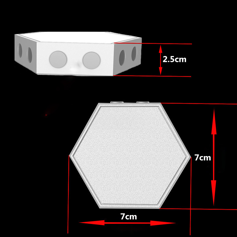 Đèn Led Gắn Tường Trang Trí Hình Lục Giác Sáng Tạo