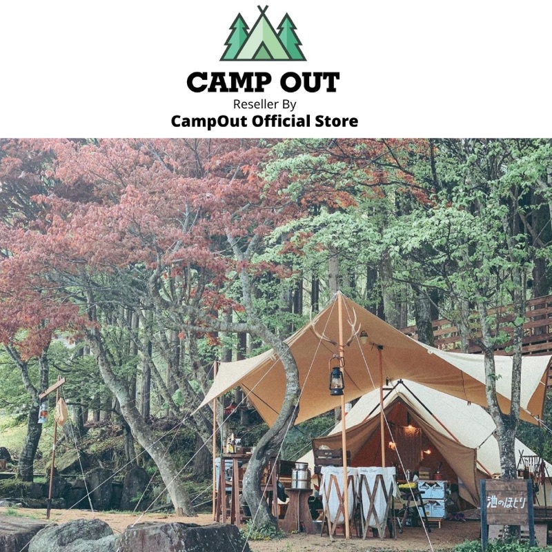 Bạt cắm trại campoutvn tăng bạt mái che du lịch dã ngoại chất liệu vải cao cấp chống nóng tốt nhẹ A139