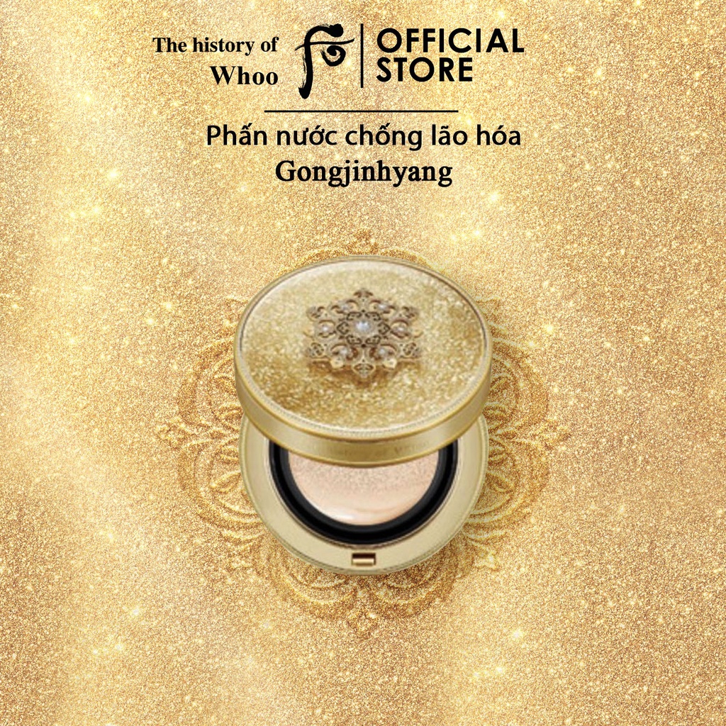 Phấn nước chống lão hóa Cushion WHOO Signature Cushion Foundation SPF35/PA++ 30g