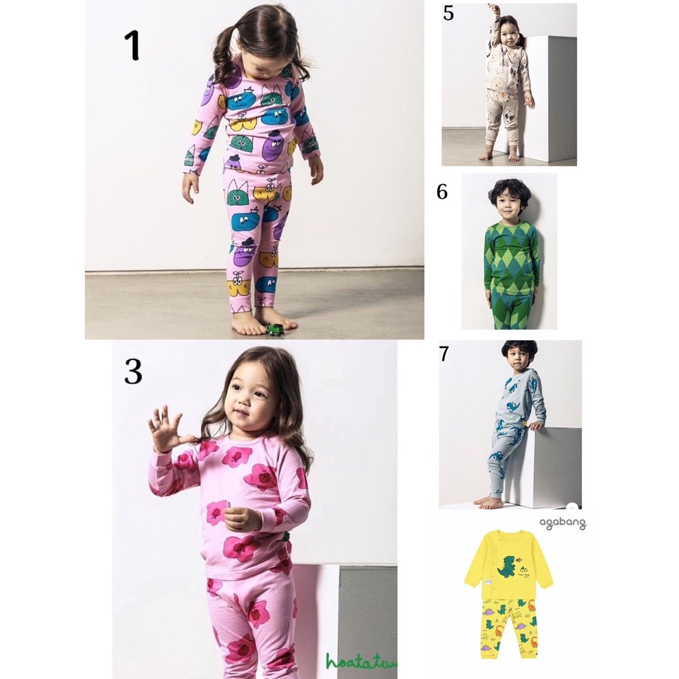 ❤️ Bộ Cotton dài tay xuất hàn bé trai bé gái 1- 6 tuổi