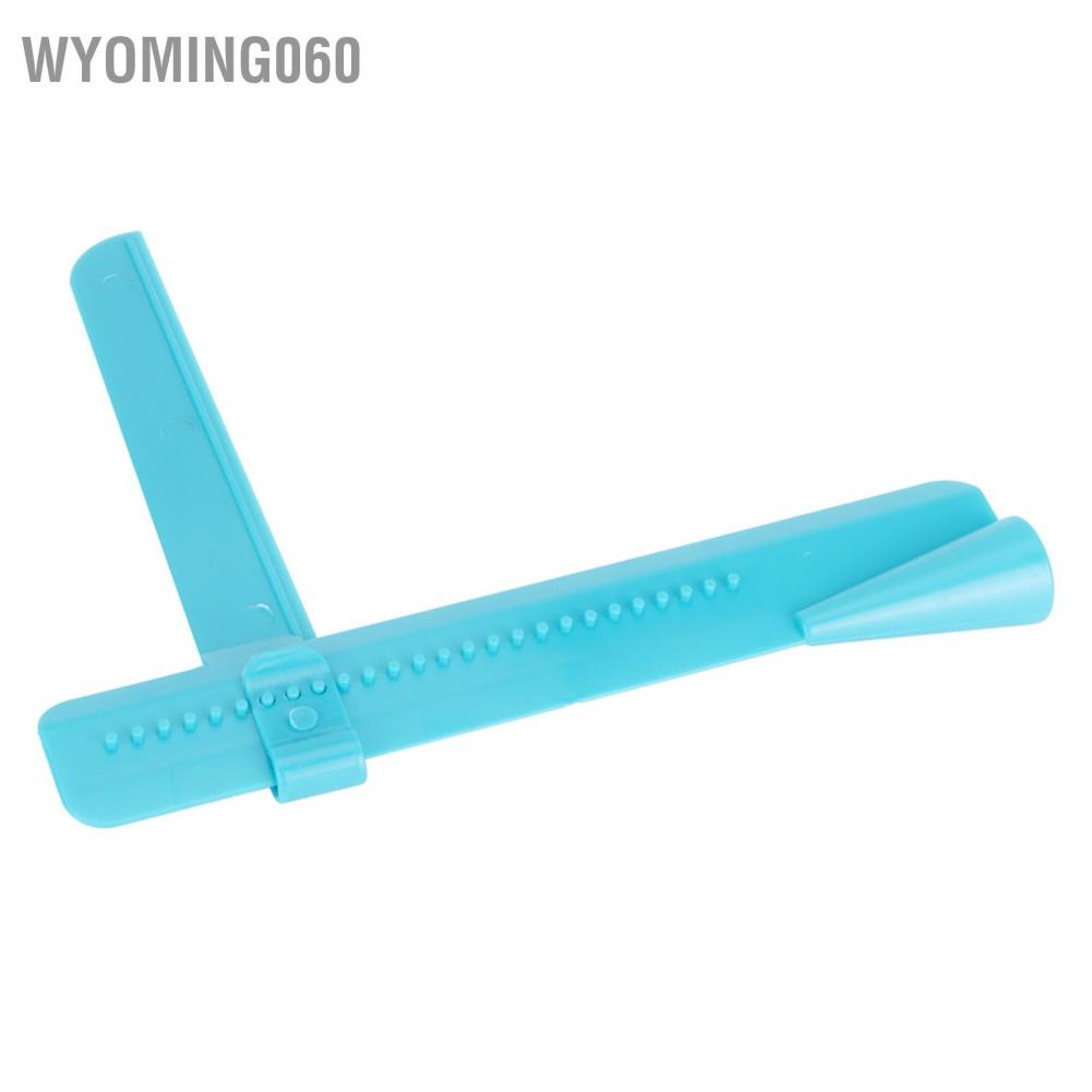 Wyoming060 Cake Smoother Ruler Height Adjustable Cream Butter Scraper Decorating Tool Blue