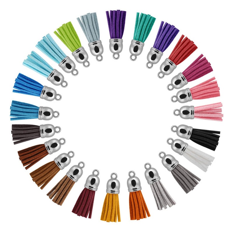 Dây Chuyền Da Lộn 38Mm Tua Rua Thời Trang