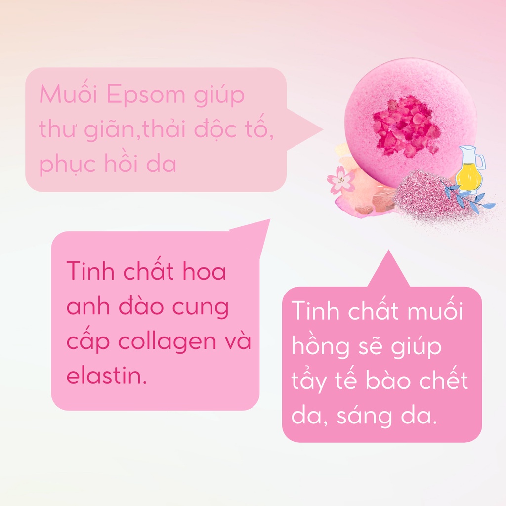 PINK BERRY [Labbi] Bath bomb / Viên sủi bồn tắm