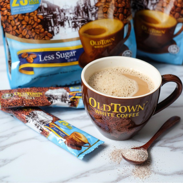 [Mã GROSALE1 giảm 8% đơn 500K] Cà Phê Trắng OldTown White Coffee Malaysia Ít Đường 15 Gói x 35G SÀI GÒN ĐẶC SẢN