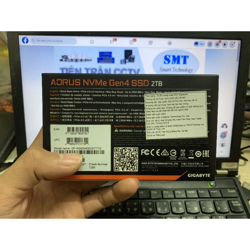 Ổ Cứng SSD 2TB Aorus Gigabyte NVMe M2 PCIe 3DNAND Gen4 x4 2280 BH 5 Năm | BigBuy360 - bigbuy360.vn
