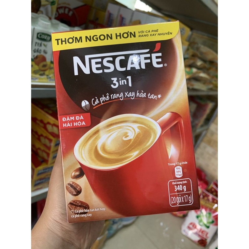 Cà phê NESCAFE Đậm Đà Hài Hoà, hộp 20 gói