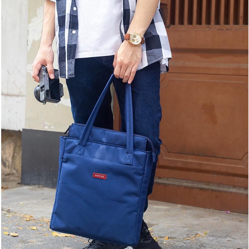 Tote HAVIAS túi vải Oxford Tote cao cấp, có chống sốc laptop