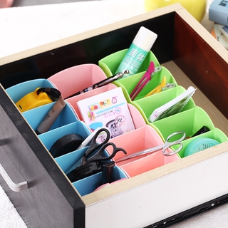（COD）AIHUAXU Hộp Đựng Đồ 5 Ngăn Đựng Đồ Lót, Quần Lót, Tất, Hộp Đựng Đồ Gia Đình 5 Ngăn Bằng Nhựa, Hộp Đựng Mỹ Phẩm Để Bàn