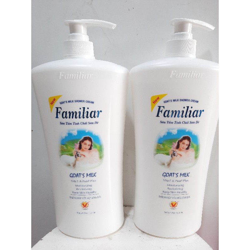 sữa tắm familiar sữa dê 1100ml