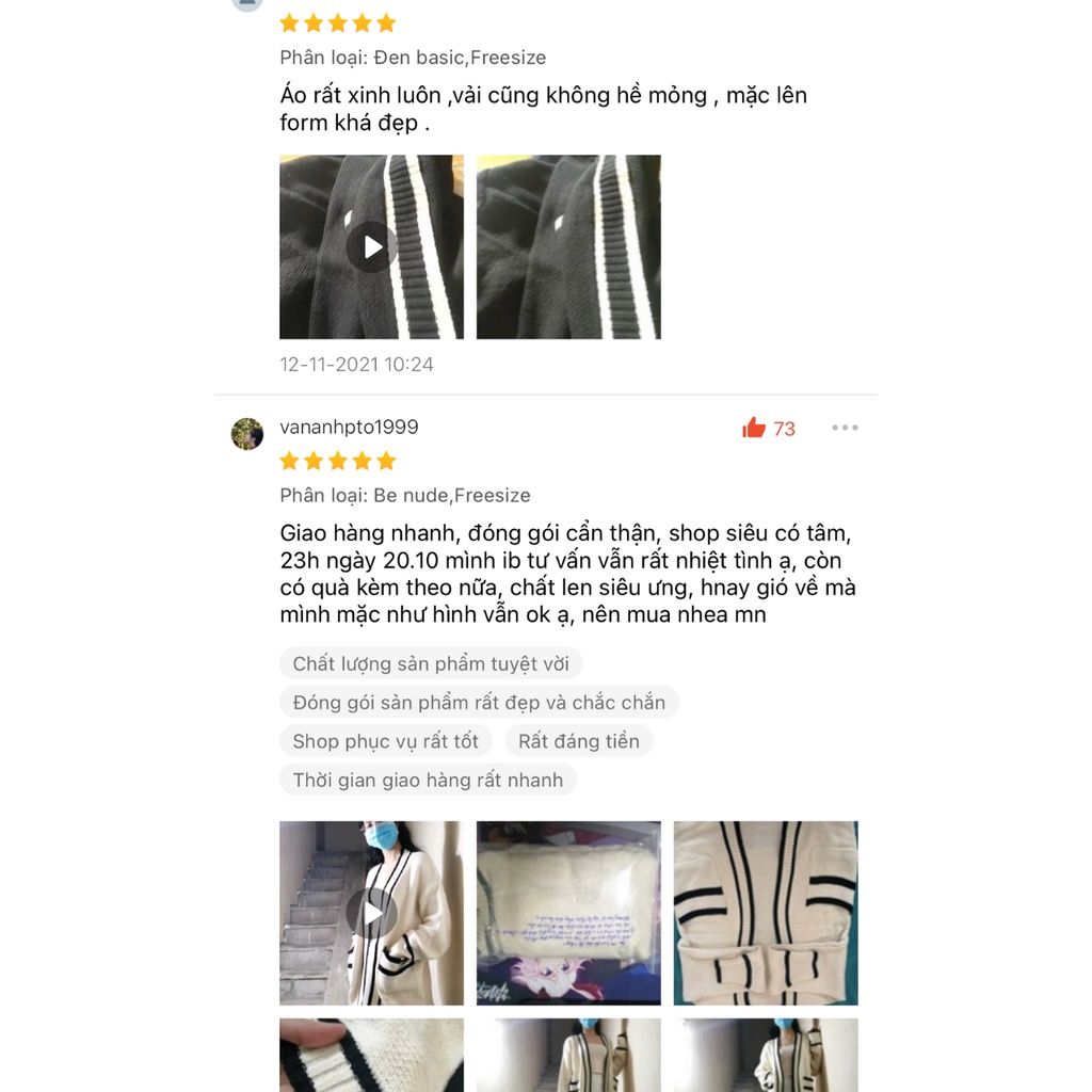Áo khoác cardigan nữ,áo khoác len dệt kim dài tay kiểu mới munmun