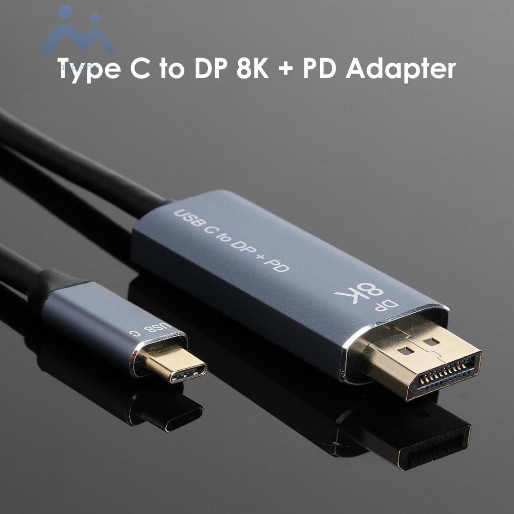 Dây Cáp Sạc Dp + Pd Chuyển Đổi Cổng Usb 3.1 Sang Dp + Pd 8k / 60hz