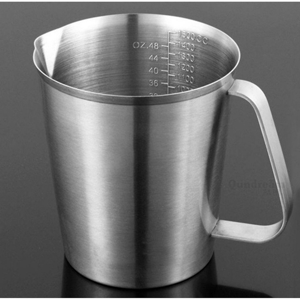 [inox 304] Ca đánh sữa,Ca đong thể tích bằng inox 304 siêu dày loại 1 - Cốc ca đánh sữa inox, cà phê Espresso