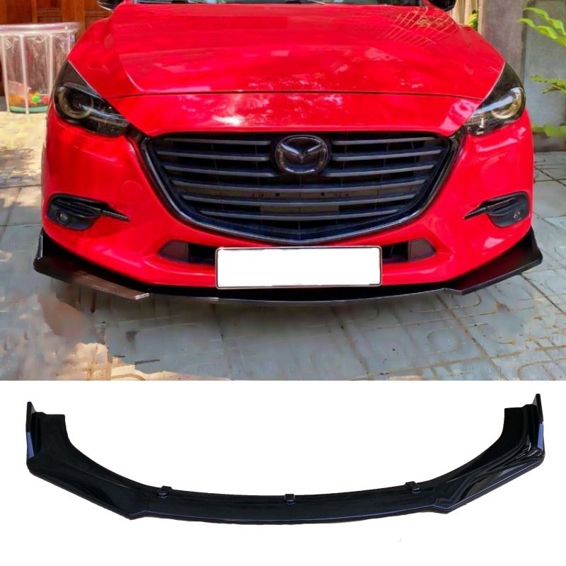 Cản trước thể thao 3 mảnh  cho xe mazda3 _3s các đời