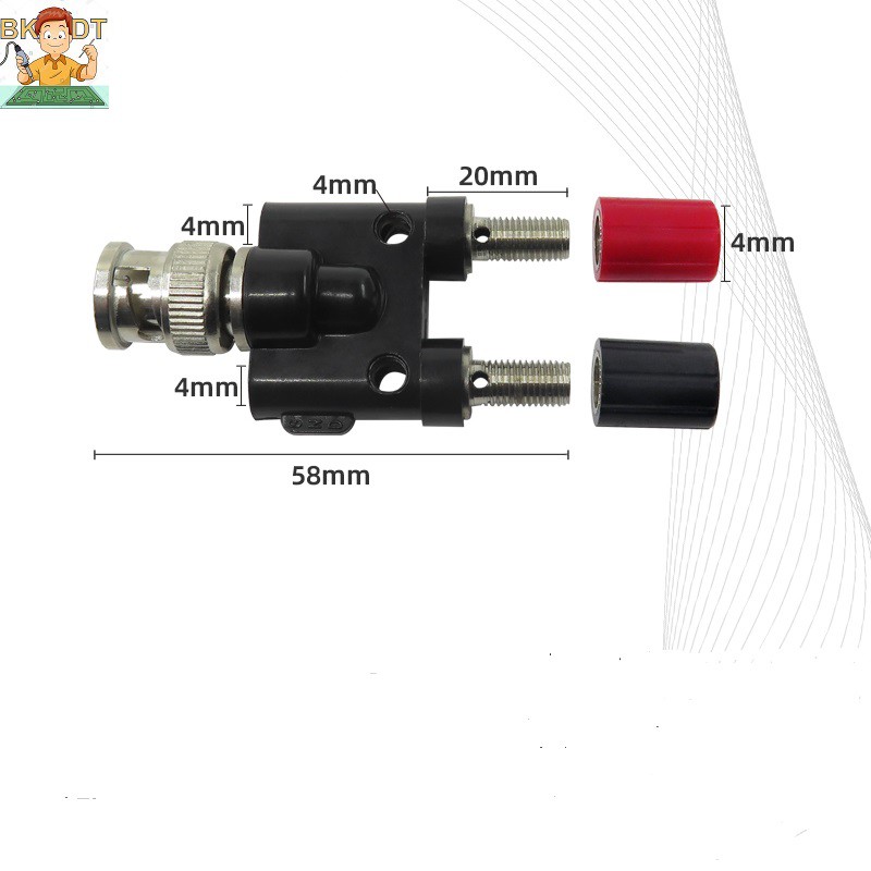 Đầu BNC chuyển đổi jack cái 4mm.