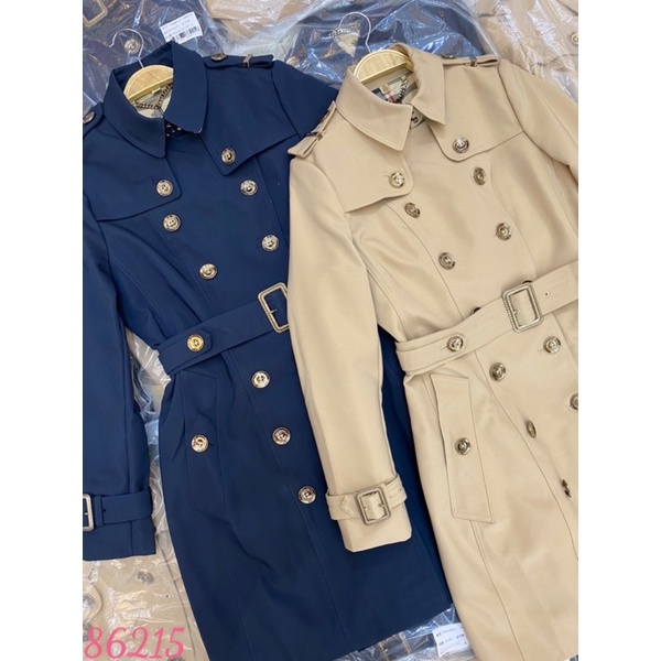 Áo khoác mangto kaki dáng dài cúc đồng hàng đẹp chuẩn tag mác