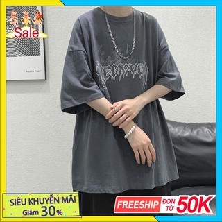 Áo thun cá tính phong cách hàn quốc form rộng unisex