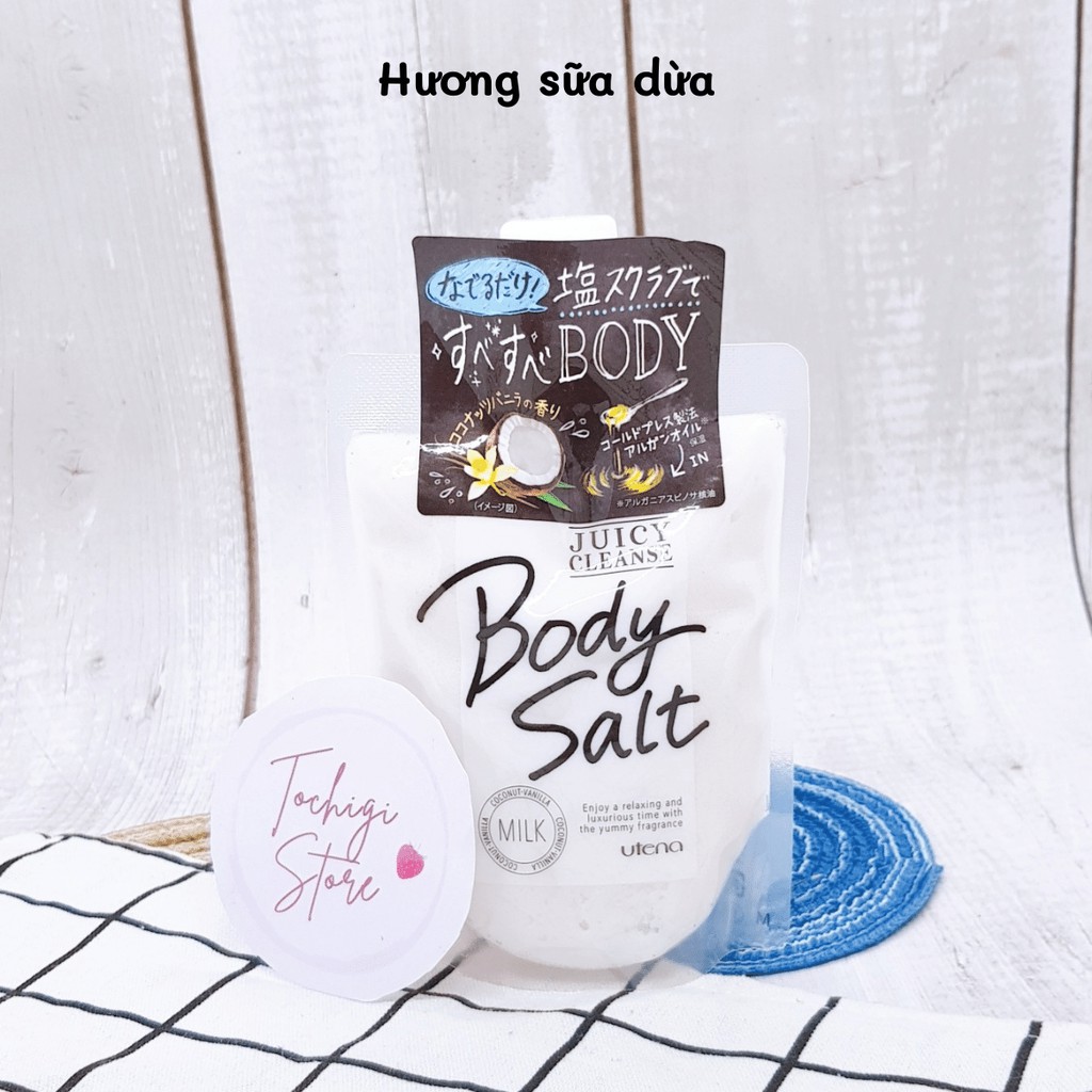 Muối tẩy tế bào chết toàn thân Utena Body Salt Juicy Cleanse Nhật Bản (300g) | BigBuy360 - bigbuy360.vn
