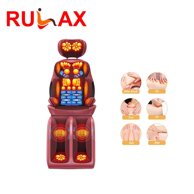 Ghế Massage TOÀN THÂN RULAX HỒNG NGOẠI Trị Liệu, Giảm Đau Nhức Xương Khớp Phiên Bản 2022