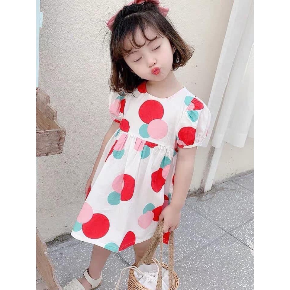 Váy Chấm Bi Cho Bé