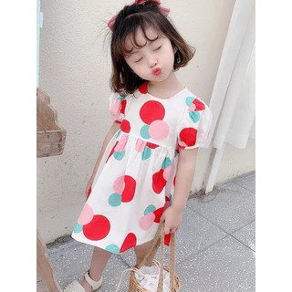 Váy chấm bi cho bé