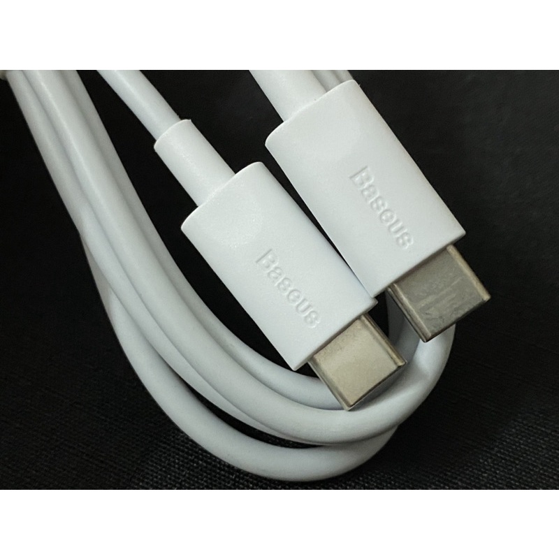 Cáp sạc Baseus Type C to C 60W Trắng hỗ trợ sạc nhanh pd cho máy tính bảng laptop tablet mac.boook epad