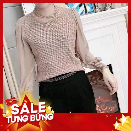 BÁN BUÔN - ÁO LEN NỮ, ÁO LEN TAY VOAN HÀN QUỐC -Hàng nhập khẩu