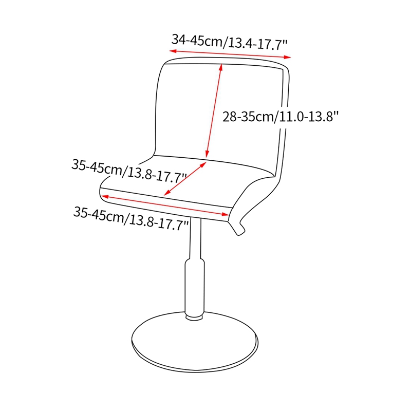 Tấm bọc ghế Eames lưng thấp thiết kế co dãn