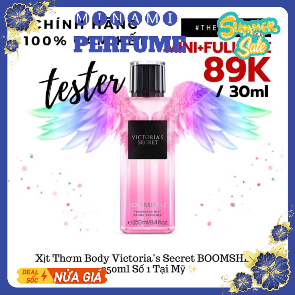 [STRAWBERRY] Xịt dưỡng thể Body Victoria’s Secret BOMSHELL