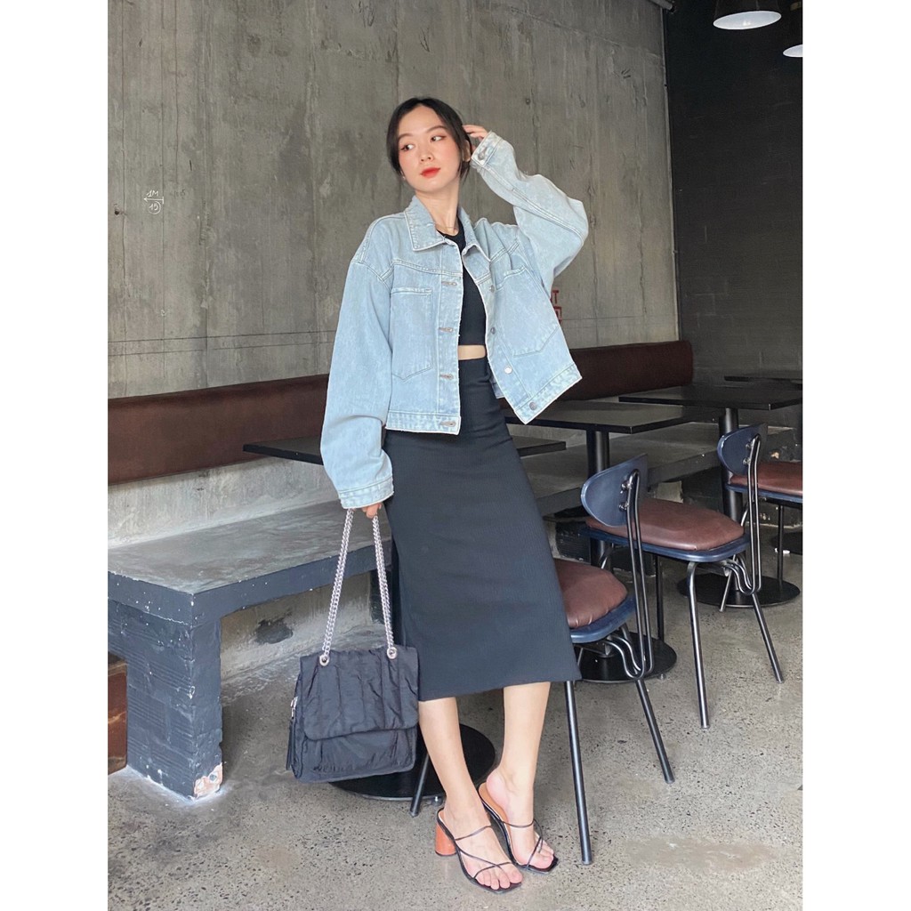 Chân váy midi ôm xẻ tà TILLY SKIRT | BigBuy360 - bigbuy360.vn