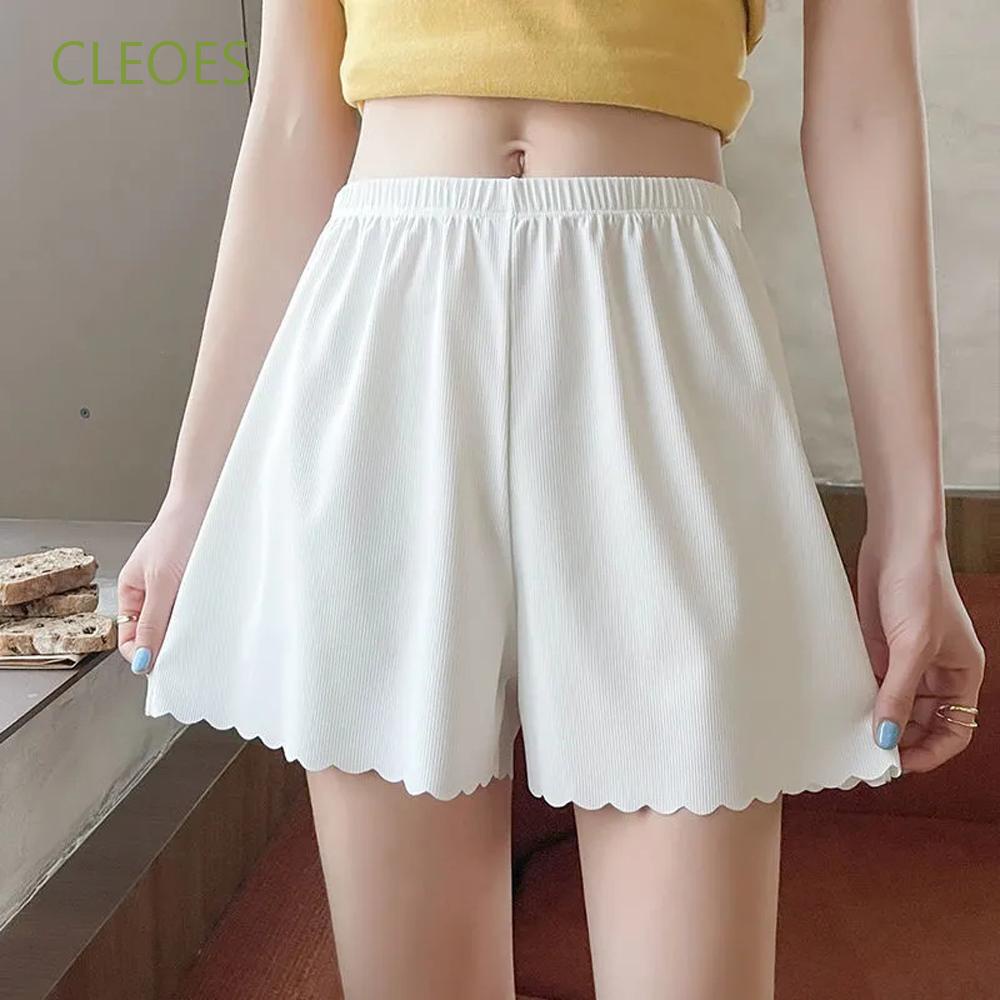 Quần lót boxer ngắn bằng lụa satin không đường may chống ánh sáng nhiều màu tùy chọn hàng mới dành cho bạn nữ mặc trong nhà