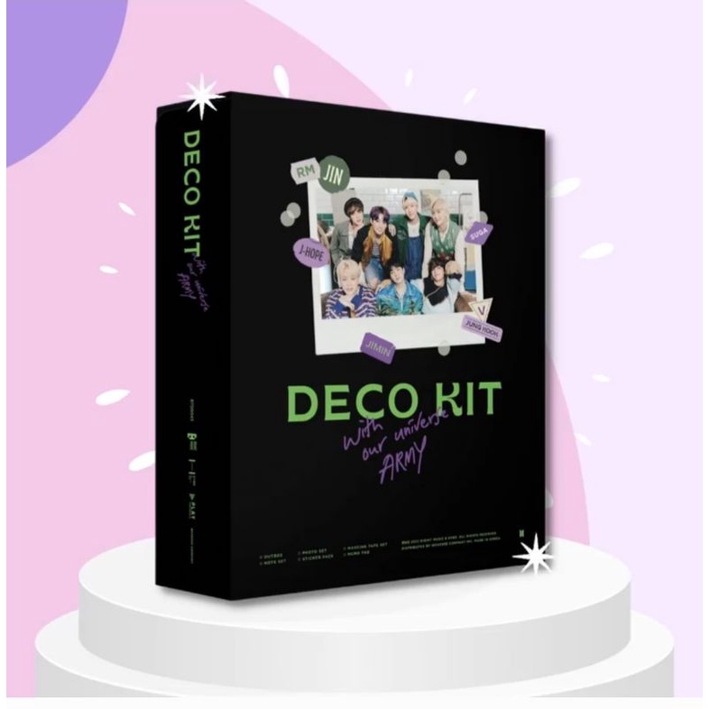 VStore - duyendo97  BTS DECO KIT 2022 - BỘ ĐỒ CHƠI CARD BO GÓC DECO KIT CÙNG BTS