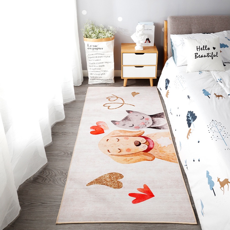 Thảm chân giường lót sàn trải sàn decor ngồi bệt chùi chân nỉ bali chụp ảnh đẹp cao cấp - Otama Bedding