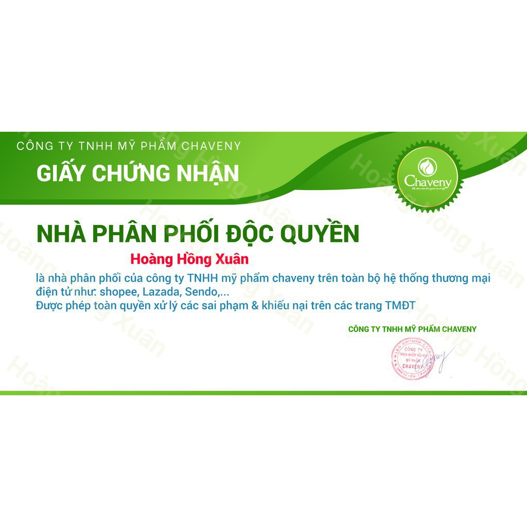 Kem Nám Trà Xanh Chaveny - Trị Nám Sáng Da