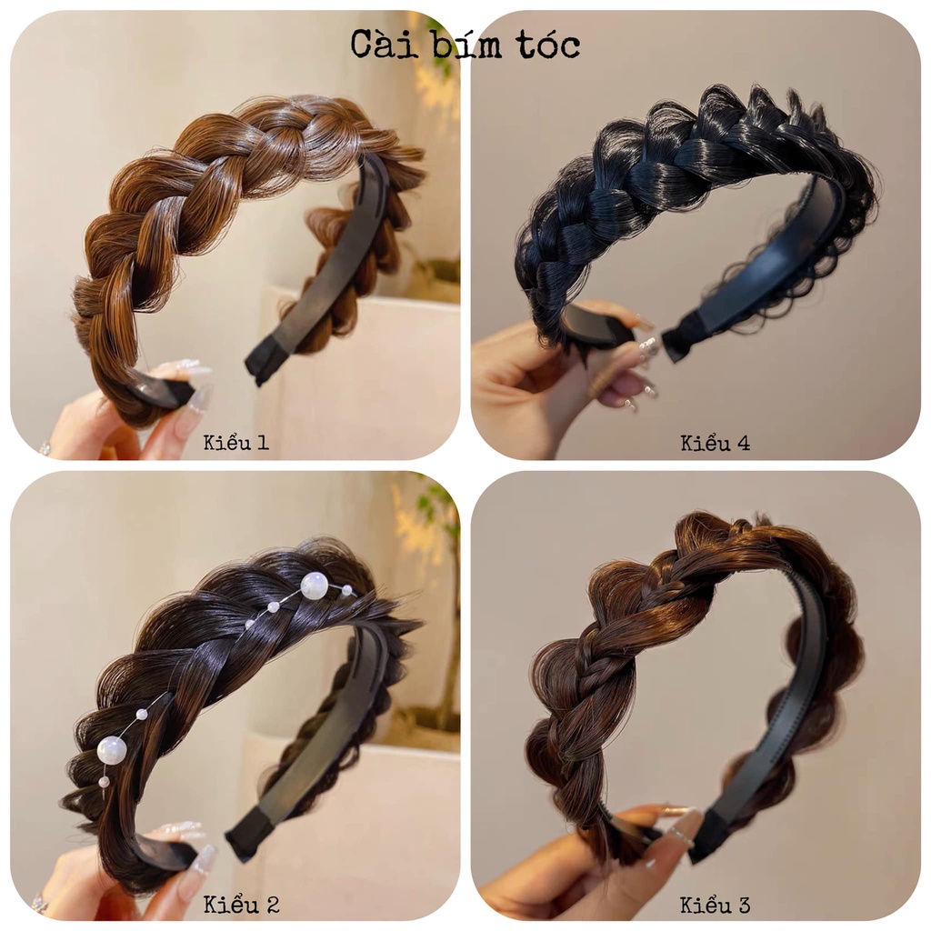 Băng đô bính tóc giả Koty Beauty, Bờm tết tóc giả cho nữ phong cách Hàn Quốc