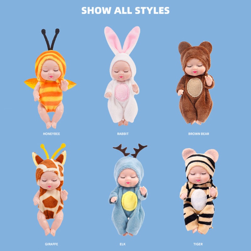 Bộ 6 Mắt Nhựa Mini Dễ Thương Dành Cho Búp Bê