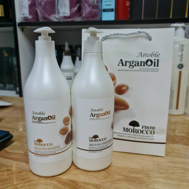 Cặp Dầu Gội Xả Arganoil Anoble Morocco 800ml siêu bóng mượt chắc khỏe tóc